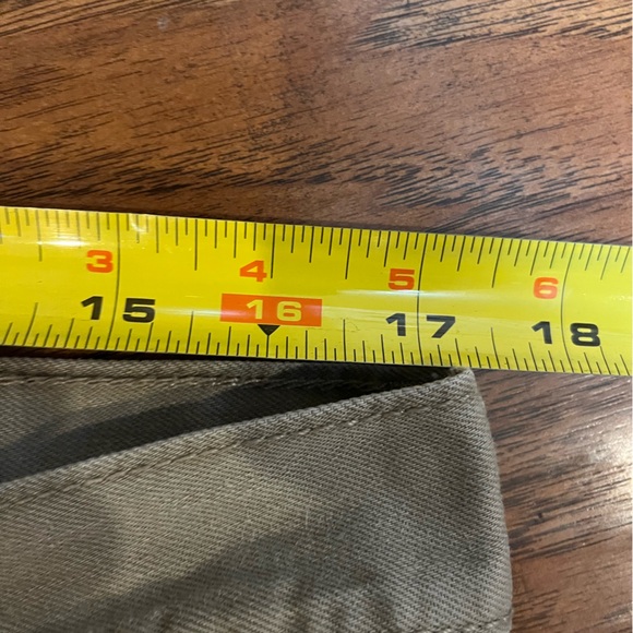 Levi’s 505 jeans khaki pants mens 35x33 (tag 36x34) tan brown Straight white tag - Picture 6 of 10